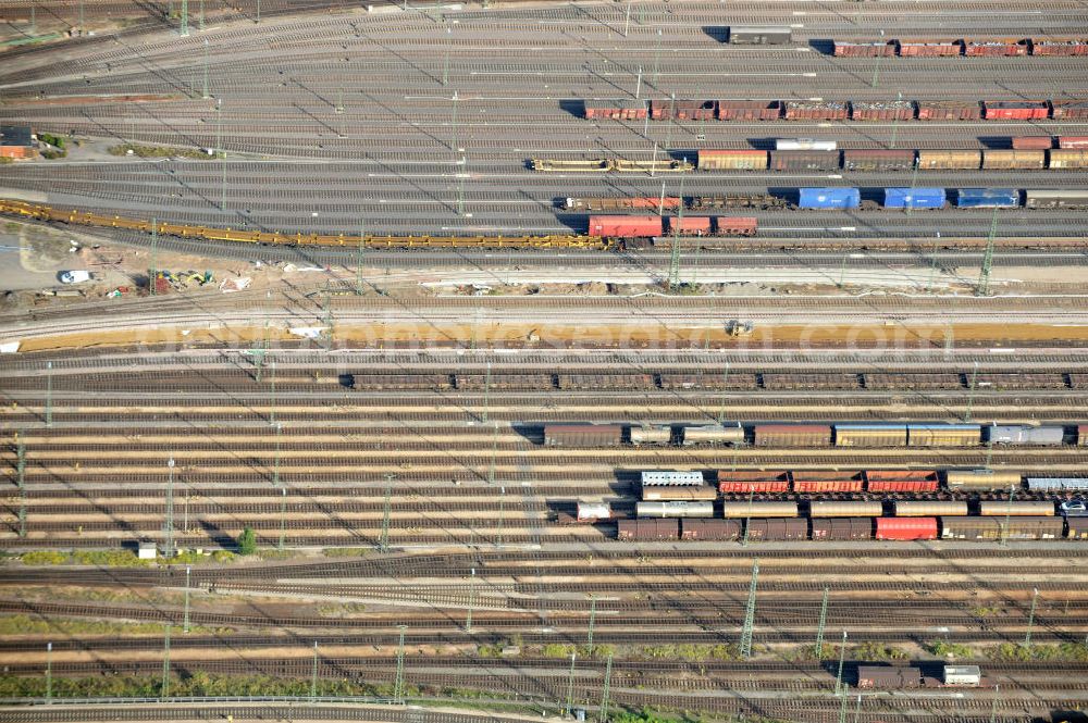 Mannheim from above - The largest and most powerful yard in Mannheim in Baden-Wuerttemberg