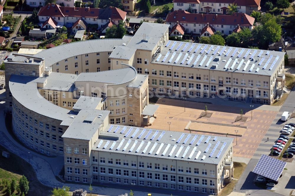 Aerial photograph Bitterfeld-Wolfen - View of the town hall Nitterfeld-Wolfen in Saxony-Anhalt