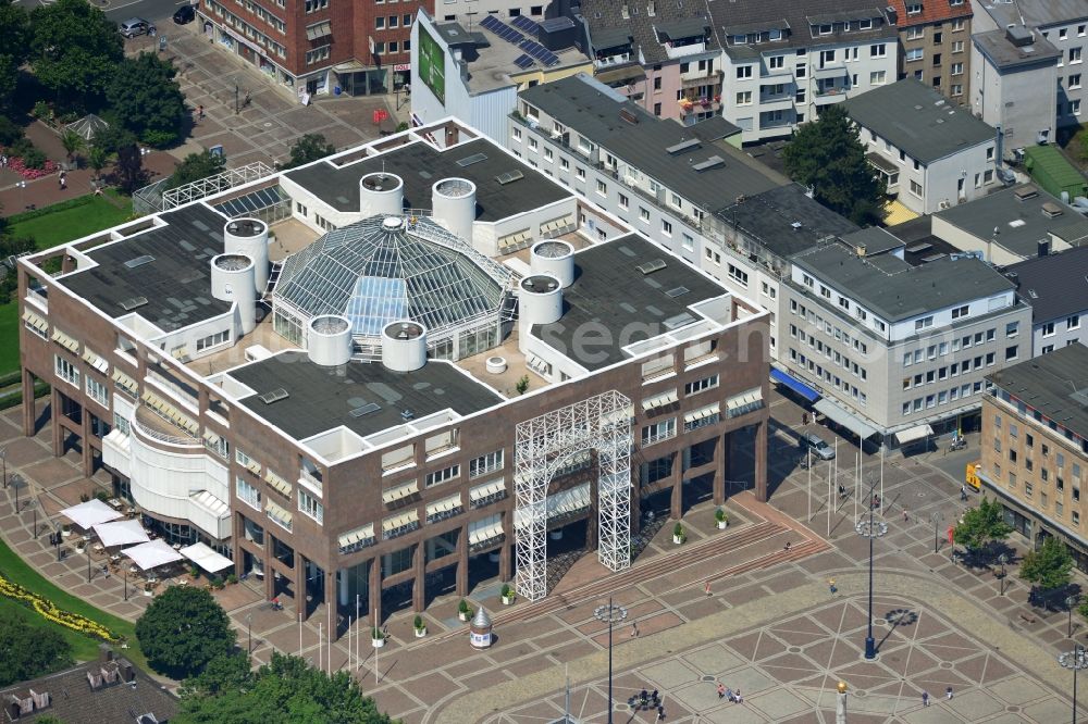 Dortmund from above - View of the town hall Dortmund in the state North Rhine-Westphalia