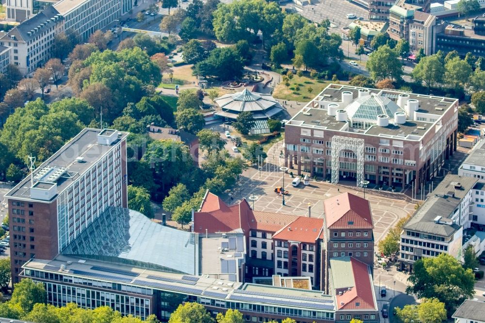 Aerial image Dortmund - Town Hall of Dortmund in the Ruhr area in North Rhine-Westphalia