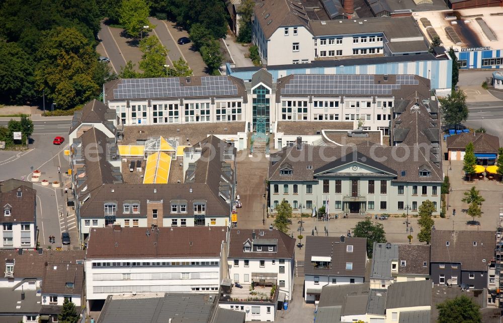 Aerial photograph Heiligenhaus - View of City Hall and the Rathaus Center in Heiligenhaus in North Rhine-Westphalia