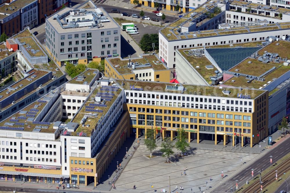 Berlin OT Hellersdorf from above - View of the town hall of Marzahn-Hellersdorf in the district of Hellersdorf in Berlin