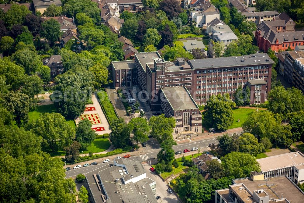 Aerial photograph Oberhausen - City Hall in Oberhausen in North Rhine-Westphalia