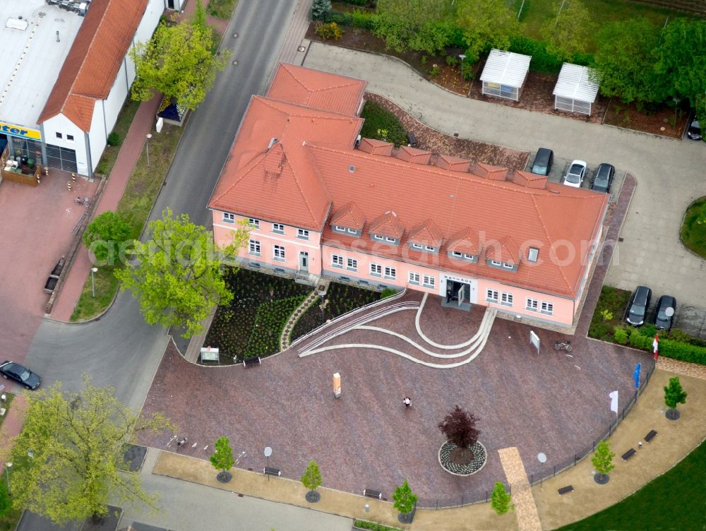 Aerial image Premnitz - Town Hall in Premnitz in the state Brandenburg