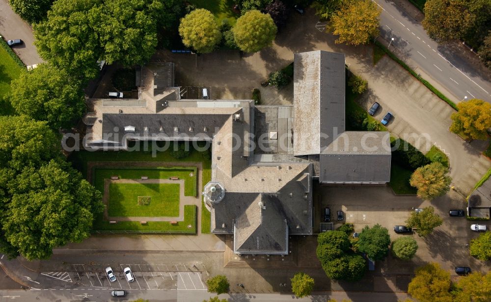 Schwerte from above - View of the town hall Schwerte in the state of North Rhine-Westphalia