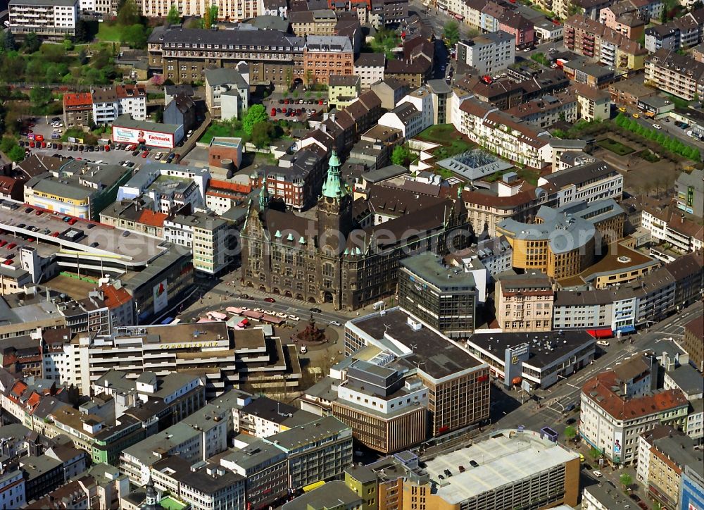 Wuppertal Ortsteil Elberfeld from the bird's eye view: City Hall in the district of Elberfeld Wuppertal in North Rhine-Westphalia