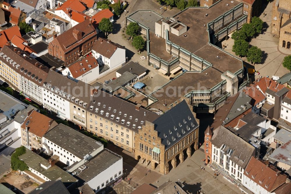 Aerial photograph Minden - City Hall and City Council in Minden in North Rhine-Westphalia