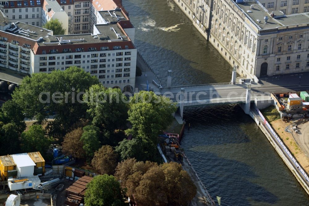 Berlin from above - View of the bridge Rathausbruecke in Berlin