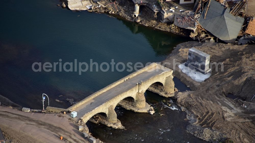 Rech from above - Rech after the flood disaster this year in the state Rhineland-Palatinate, Germany