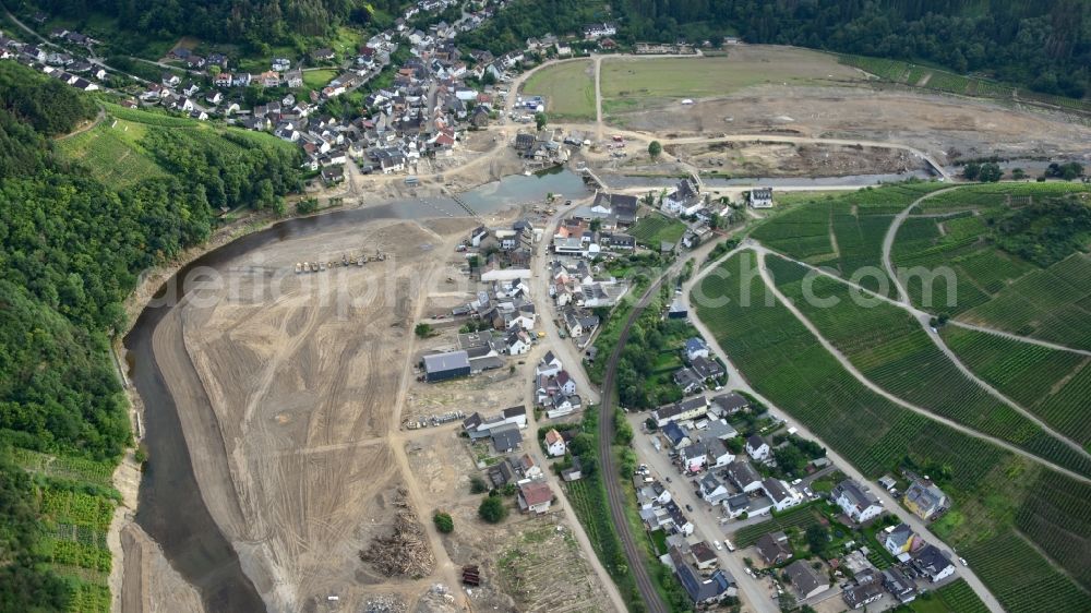 Rech from above - Rech after the flood disaster this year in the state Rhineland-Palatinate, Germany