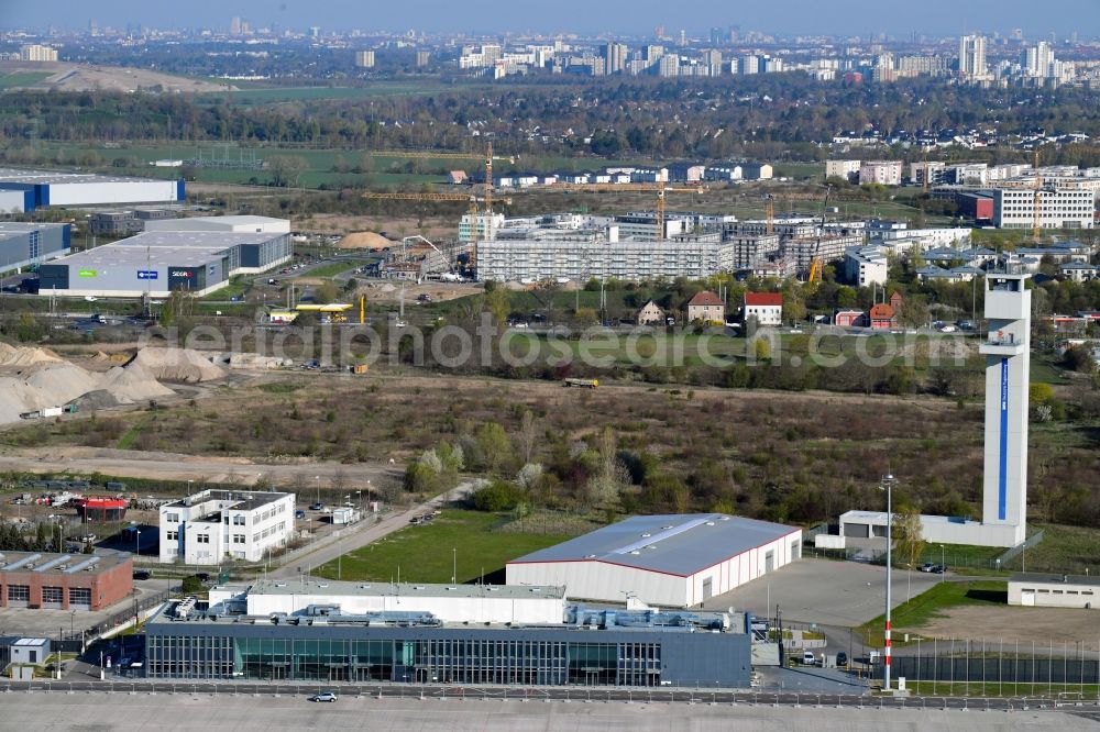 Aerial image Schönefeld - Grounds of the airport Regierungsflughafen - Empfangsgebaeude in Protokollbereich on Flughafen BER in Schoenefeld in the state Brandenburg, Germany