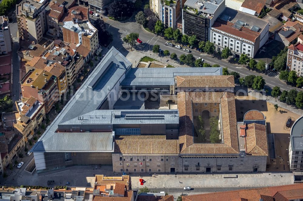 Girona from above - Government building of the provincial capital of the region of Girona in Spain