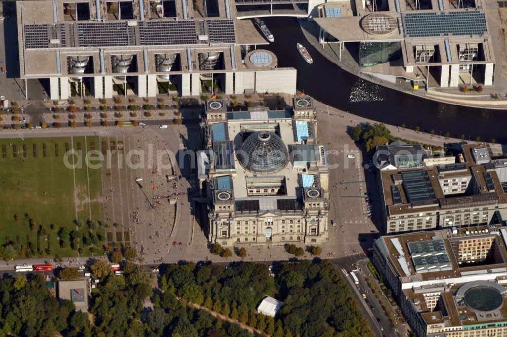 Berlin from above - View of the government district in Berlin