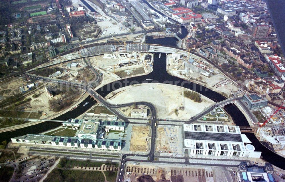 Aerial image Berlin-Tiergarten / Spreebogen - 