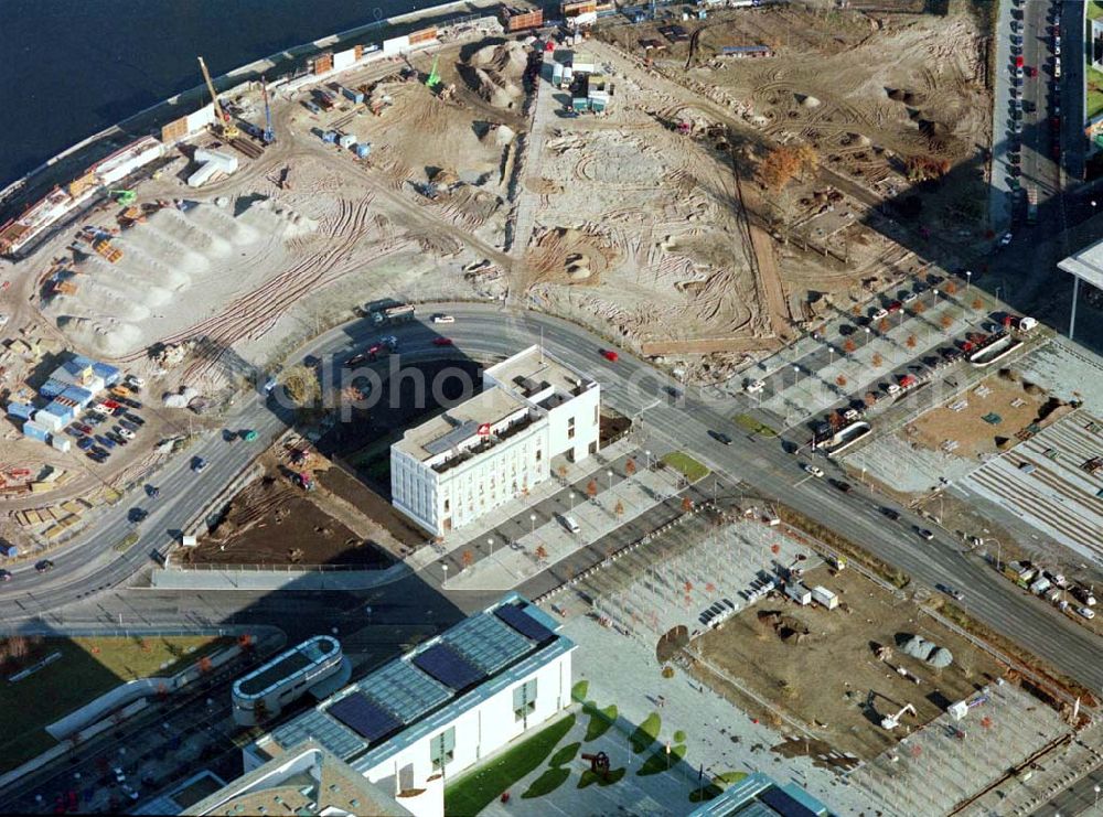 Aerial image Berlin - Tiergarten - Regierungsviertel, Schweizer Botschaft