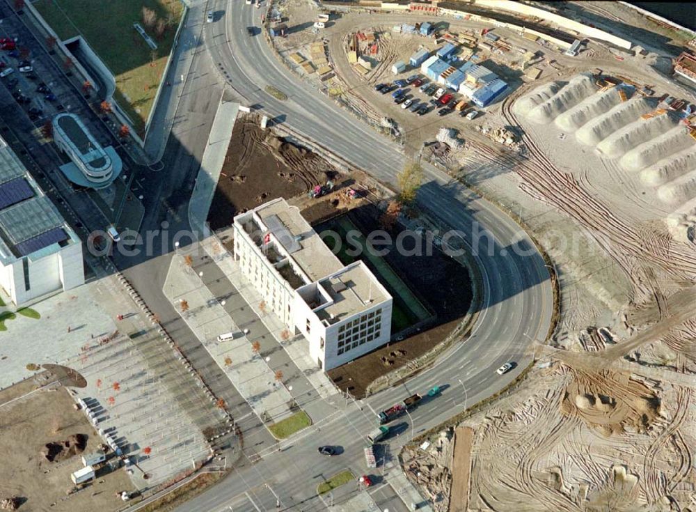 Aerial image Berlin - Tiergarten - Regierungsviertel, Schweizer Botschaft