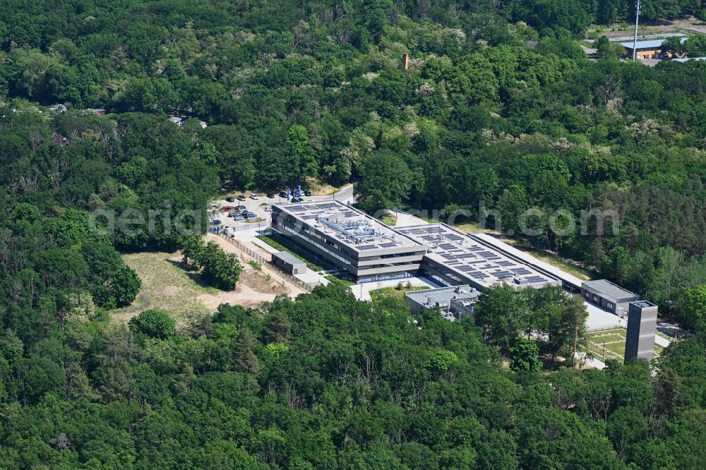 Aerial photograph Potsdam - Regional headquarters of the German Weather Service (DWD) on Michendorfer Chaussee in the district of Forst Potsdam Sued in Potsdam in the federal state of Brandenburg, Germany