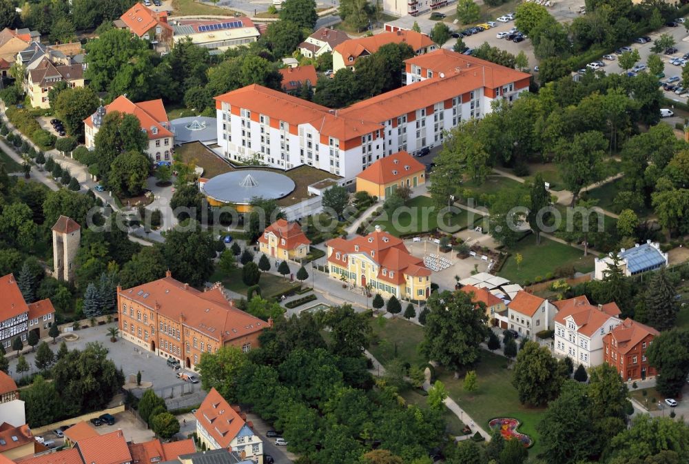 Aerial image Bad Langensalza - Rehabilitation Clinic at the Salza in Bad Langensalza in Thuringia