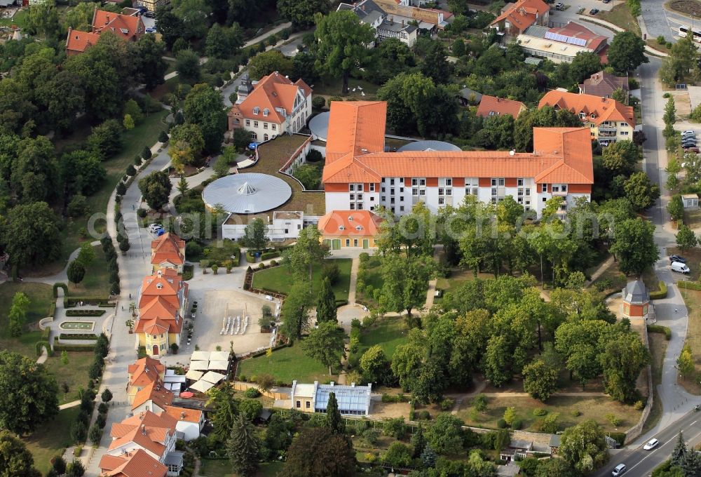 Aerial photograph Bad Langensalza - Rehabilitation Clinic at the Salza in Bad Langensalza in Thuringia