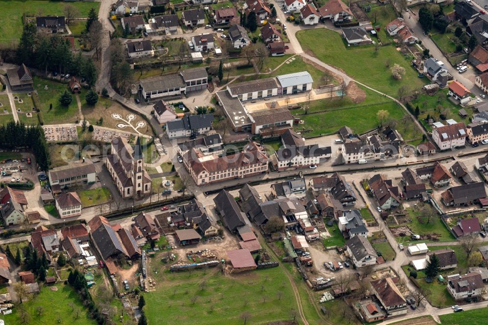 Lahr/Schwarzwald from above - Reichenbach Ortsteil von in Lahr/Schwarzwald in the state Baden-Wuerttemberg, Germany