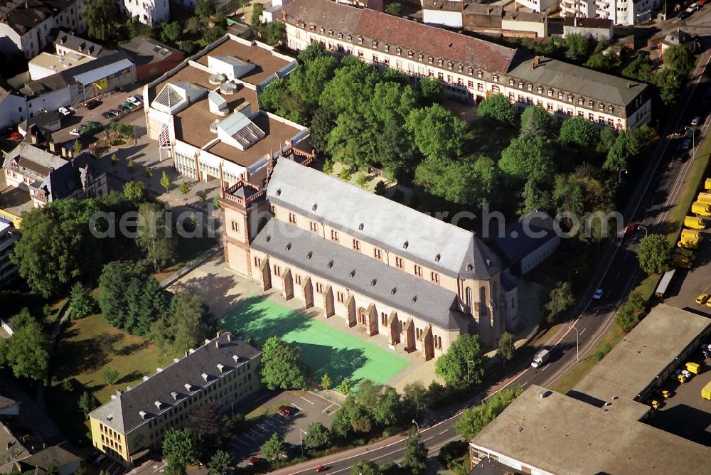 Trier from above - Imperial abbey of Sankt Maximin in Trier in Rhineland-Palatinate