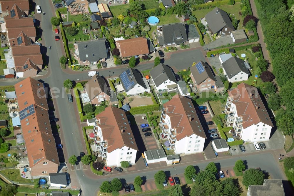 Aerial photograph Bönen - Terraced house of MARKUS GEROLD ENTERPRISE GROUP Im Hasenwinkel in Boenen in the state North Rhine-Westphalia