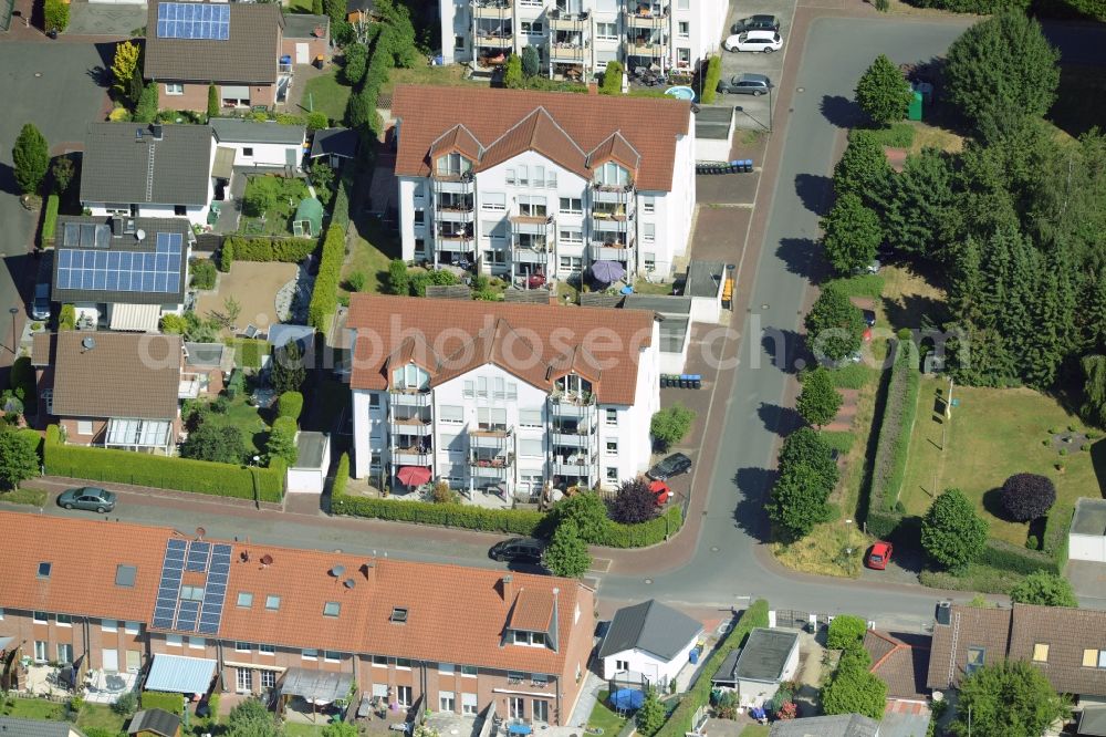 Aerial image Bönen - Terraced house of MARKUS GEROLD ENTERPRISE GROUP Im Hasenwinkel in Boenen in the state North Rhine-Westphalia