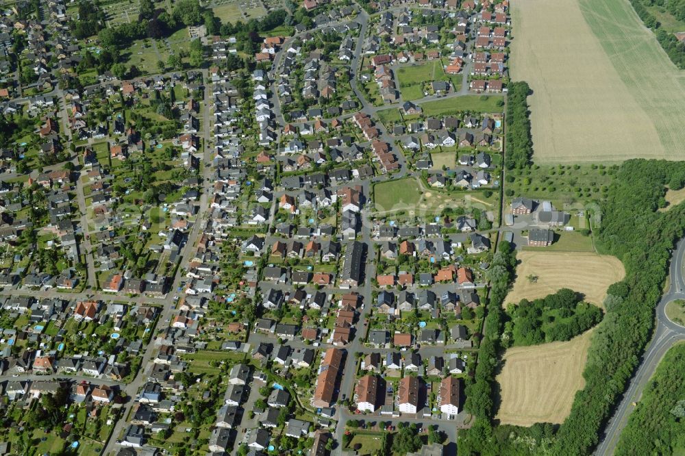 Aerial photograph Bönen - Terraced house of MARKUS GEROLD ENTERPRISE GROUP Im Hasenwinkel in Boenen in the state North Rhine-Westphalia