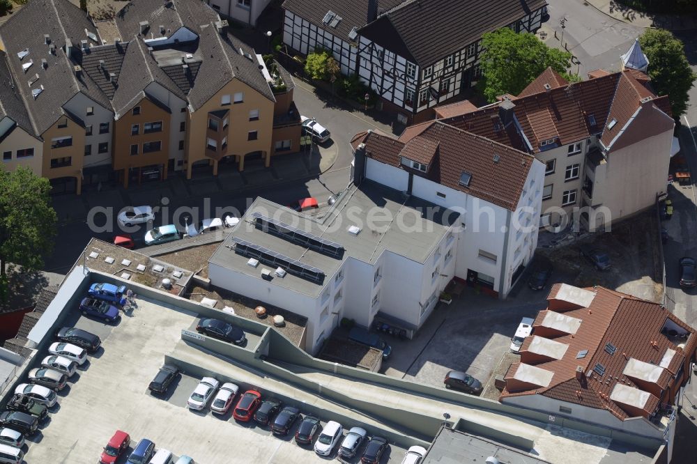 Aerial image Unna - Terraced house of MARKUS GEROLD ENTERPRISE GROUP on Hertingerstrasse in Unna in the state North Rhine-Westphalia