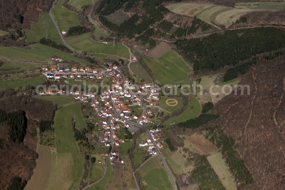 Aerial image Reipoltskirchen - Reipoltskirchen is a municipality in the western Palatinate district of Kusel, in Rhineland-Palatinate