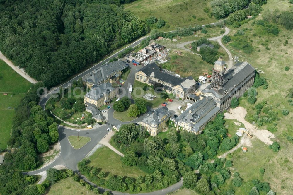 Waldalgesheim from above - Riding and Driving Club Ruesterbaum Hofgut Kreling on the edge of Waldalgesheim in the state of Rhineland-Palatinate. ww.ruf-ruesterbaum.de