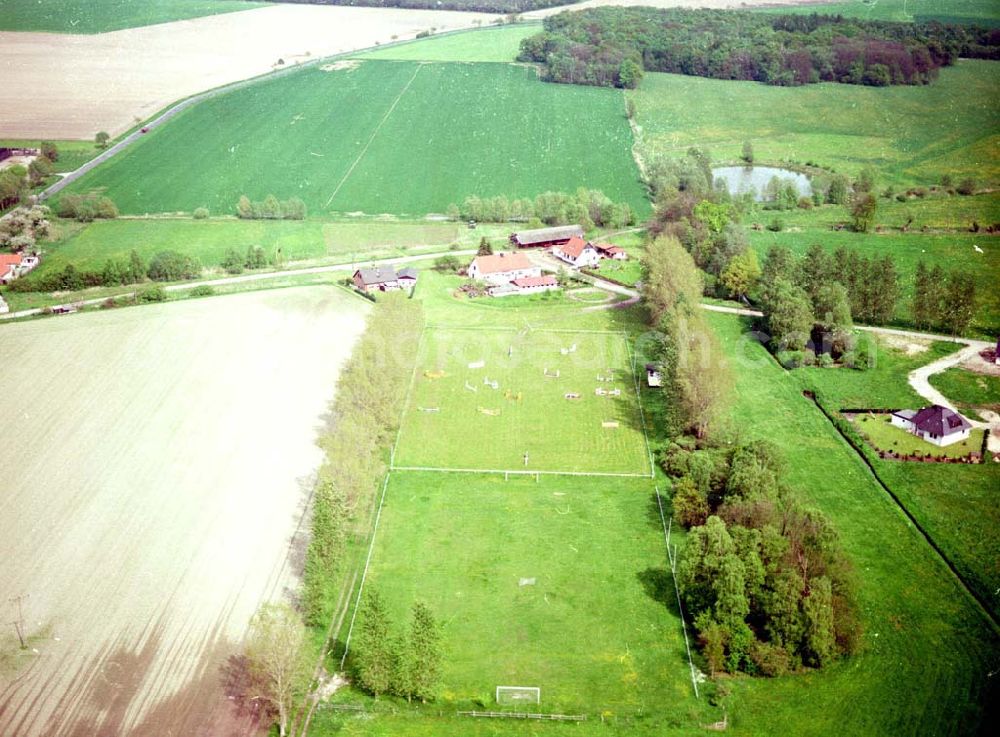 Aerial image Sachsen-Anhalt - Reithof Mahlsdorf / Sachsen-Anhalt Mahlsdorf 16.Mai 2002