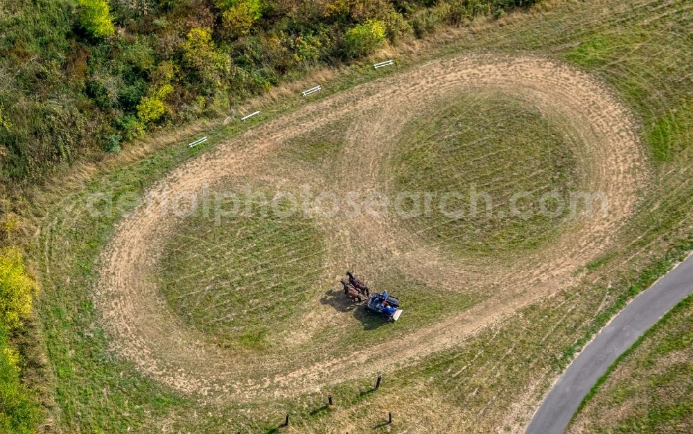 Aerial image Wilnsdorf - Equestrian training ground and tournament training gallery in Wilnsdorf in the state North Rhine-Westphalia, Germany