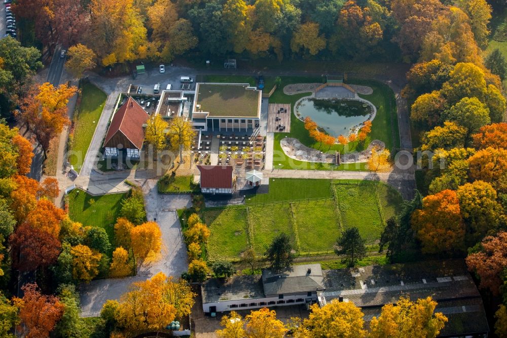 Hamm from above - Building of stables Maerkischer Reitverein Hamm e.V. Faehrstrasse in Hamm in the state North Rhine-Westphalia