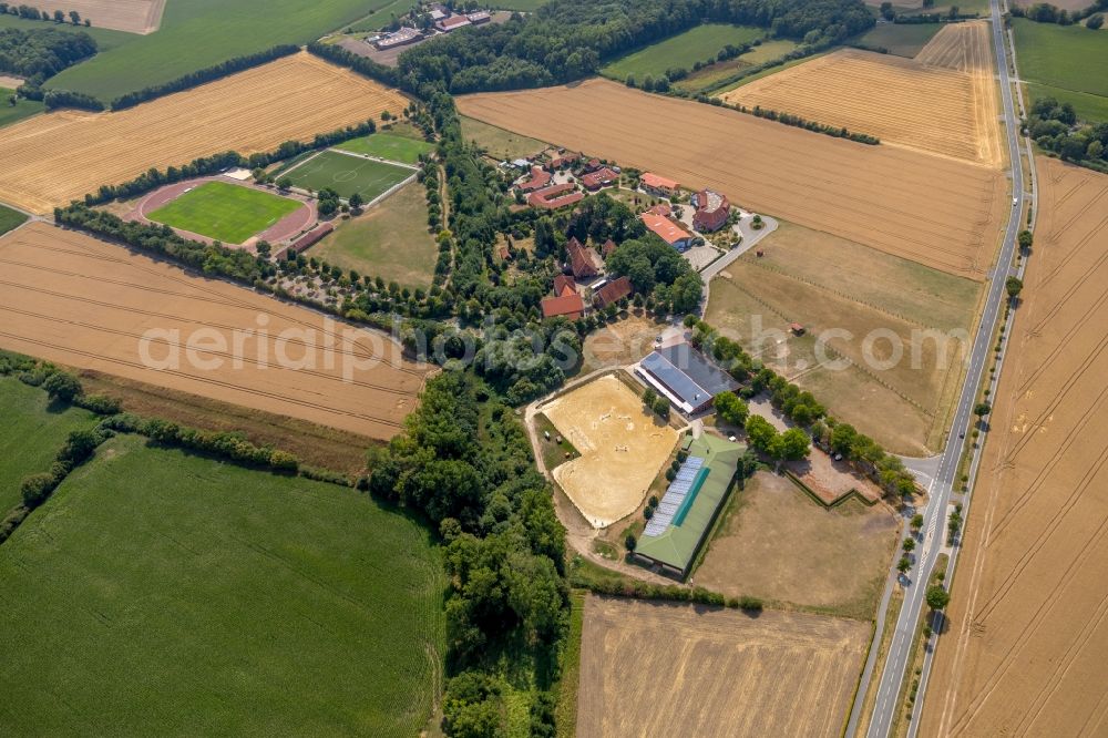 Everswinkel from above - Building of stables of Reit- u.Fahrverein Alverskirchen-Everswinkel in Everswinkel in the state North Rhine-Westphalia, Germany