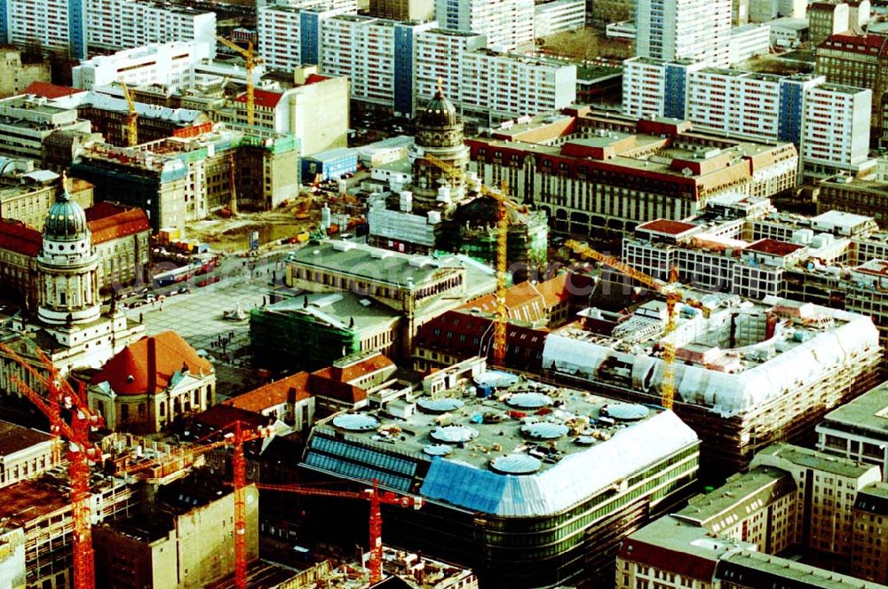 Aerial image Berlin - 12.02.1995 Rekonstruktion Hotel Metropol an der Friedrichstraße