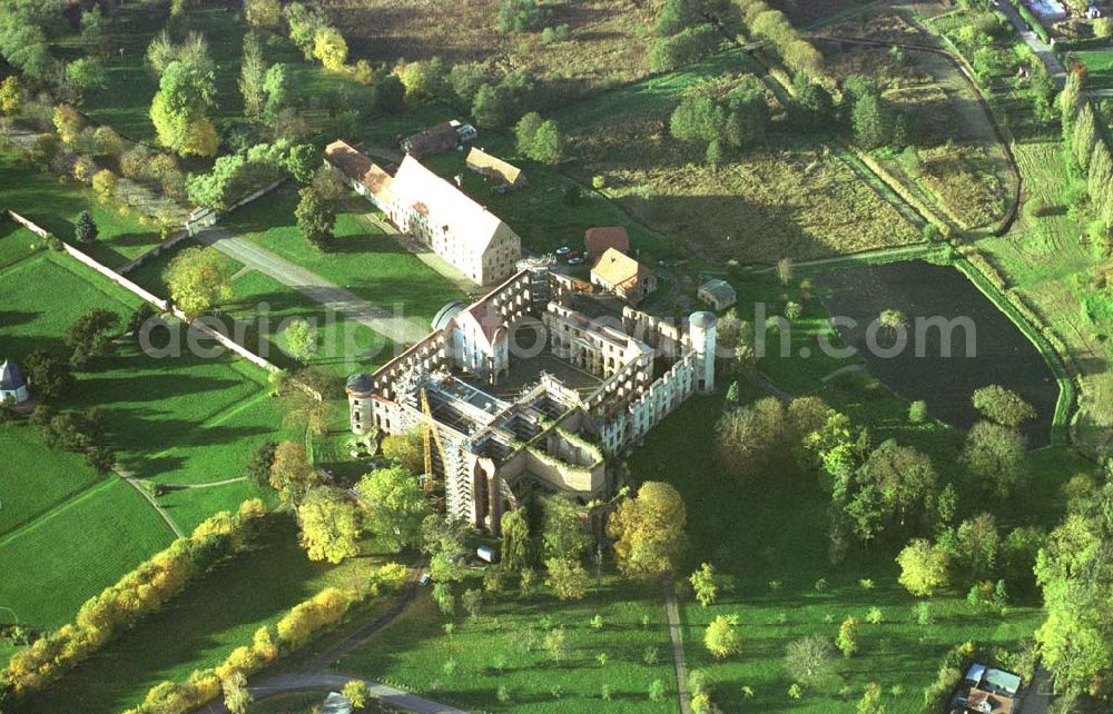 Aerial image Darguhn / MV - Rekonstruktion der Kloster- und Schloßanlage Darguhn. Bauherr: Stadtverwaltung Darguhn, Herr Dr. Kladen, 17159 Darguhn.