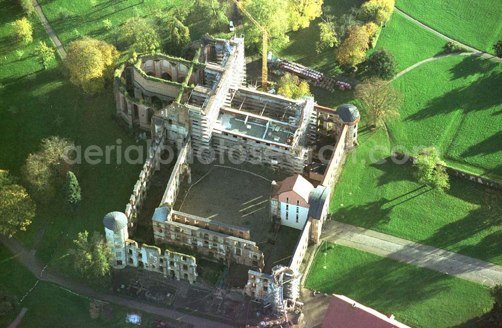 Darguhn / MV from the bird's eye view: Rekonstruktion der Kloster- und Schloßanlage Darguhn. Bauherr: Stadtverwaltung Darguhn, Herr Dr. Kladen, 17159 Darguhn.