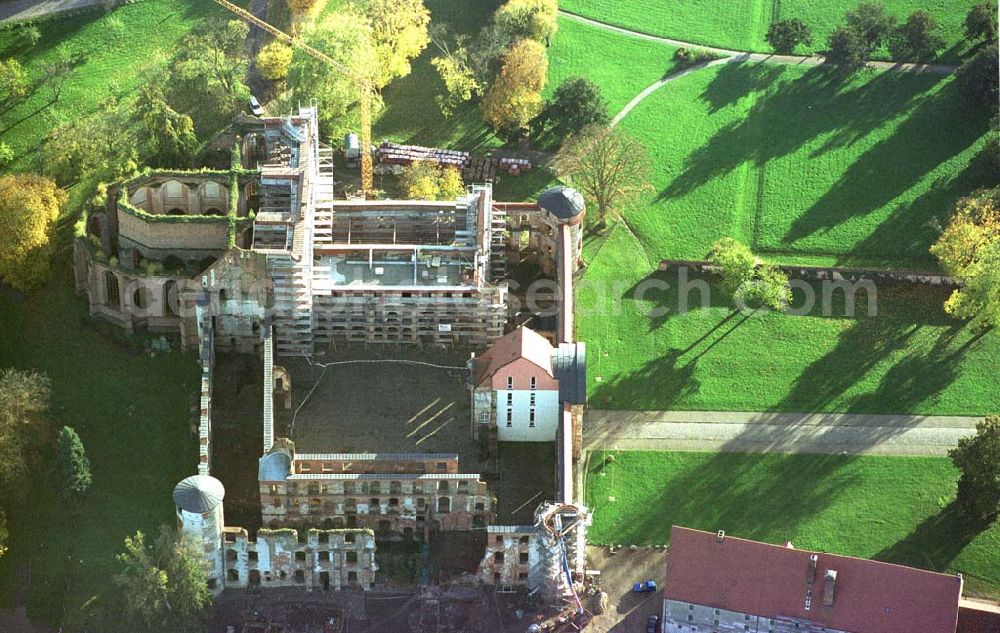 Aerial image Darguhn / MV - Rekonstruktion der Kloster- und Schloßanlage Darguhn. Bauherr: Stadtverwaltung Darguhn, Herr Dr. Kladen, 17159 Darguhn.