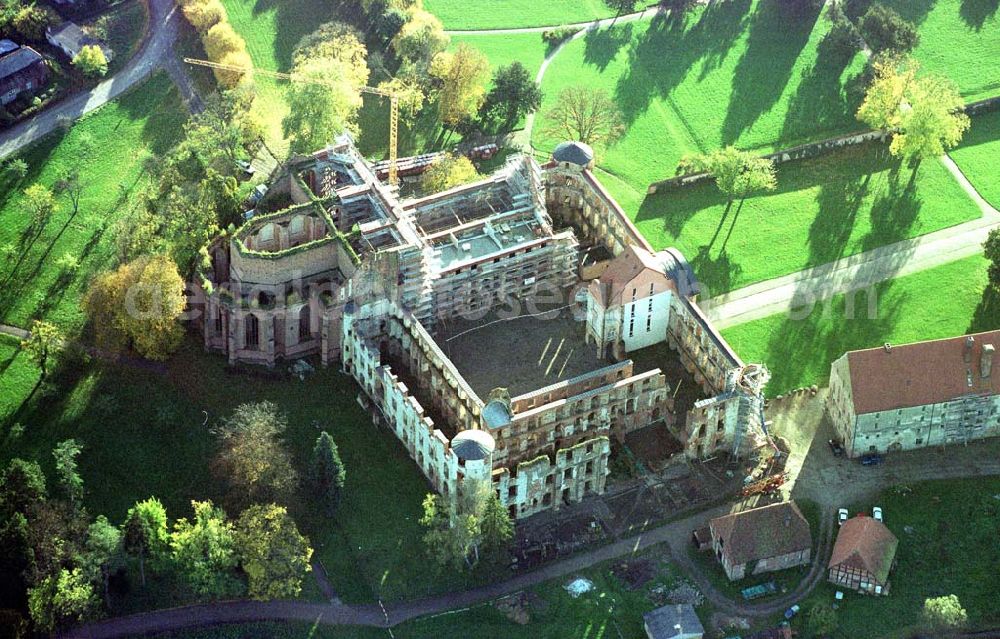 Darguhn / MV from the bird's eye view: Rekonstruktion der Kloster- und Schloßanlage Darguhn. Bauherr: Stadtverwaltung Darguhn, Herr Dr. Kladen, 17159 Darguhn.