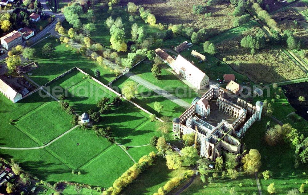 Aerial image Darguhn / MV - Rekonstruktion der Kloster- und Schloßanlage Darguhn. Bauherr: Stadtverwaltung Darguhn, Herr Dr. Kladen, 17159 Darguhn.