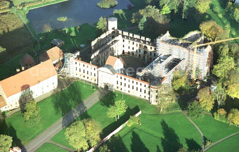 Aerial image Darguhn / MV - Rekonstruktion der Kloster- und Schloßanlage Darguhn. Bauherr: Stadtverwaltung Darguhn, Herr Dr. Kladen, 17159 Darguhn.