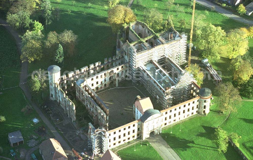 Darguhn / MV from above - Rekonstruktion der Kloster- und Schloßanlage Darguhn. Bauherr: Stadtverwaltung Darguhn, Herr Dr. Kladen, 17159 Darguhn.