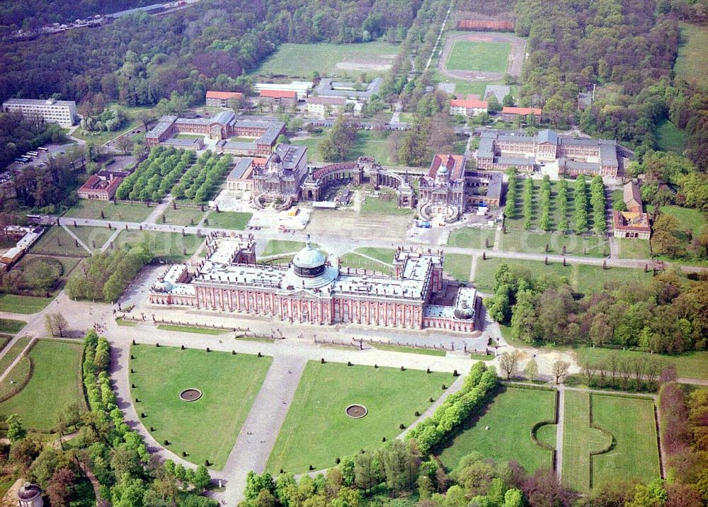 Potsdam - BRA from above - Rekonstruktion des Neuen Palais.