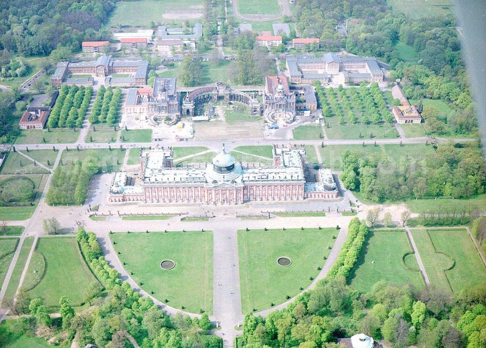 Potsdam - BRA from the bird's eye view: Rekonstruktion des Neuen Palais.