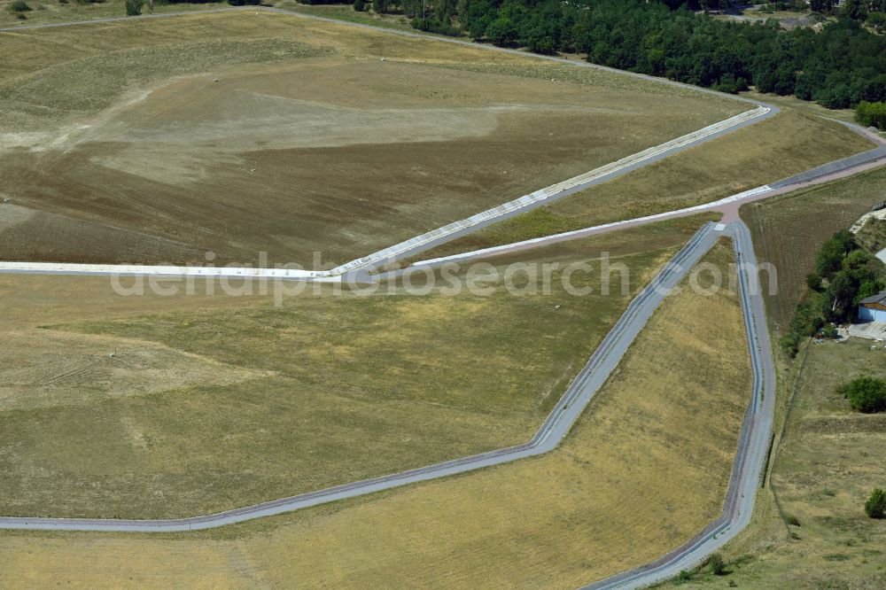 Aerial photograph Griebo - Recultivation of the dumping ground in Griebo in the state of Saxony-Anhalt, Germany