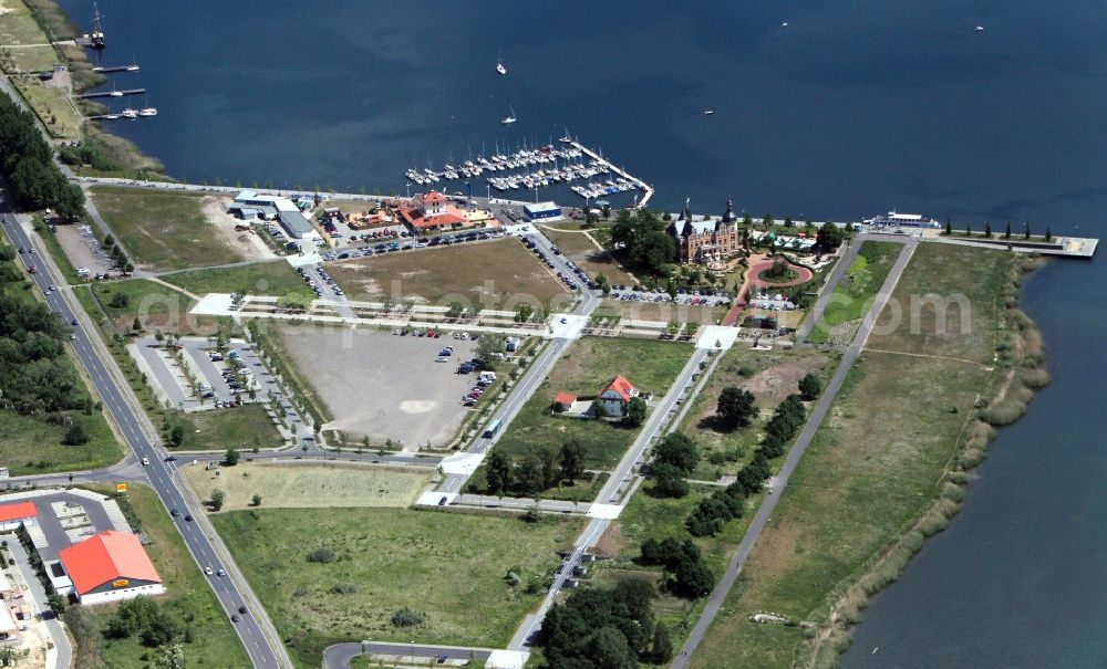 Aerial photograph Bitterfeld - View of the reclamation area on Bernsteinsee in Bitterfeld