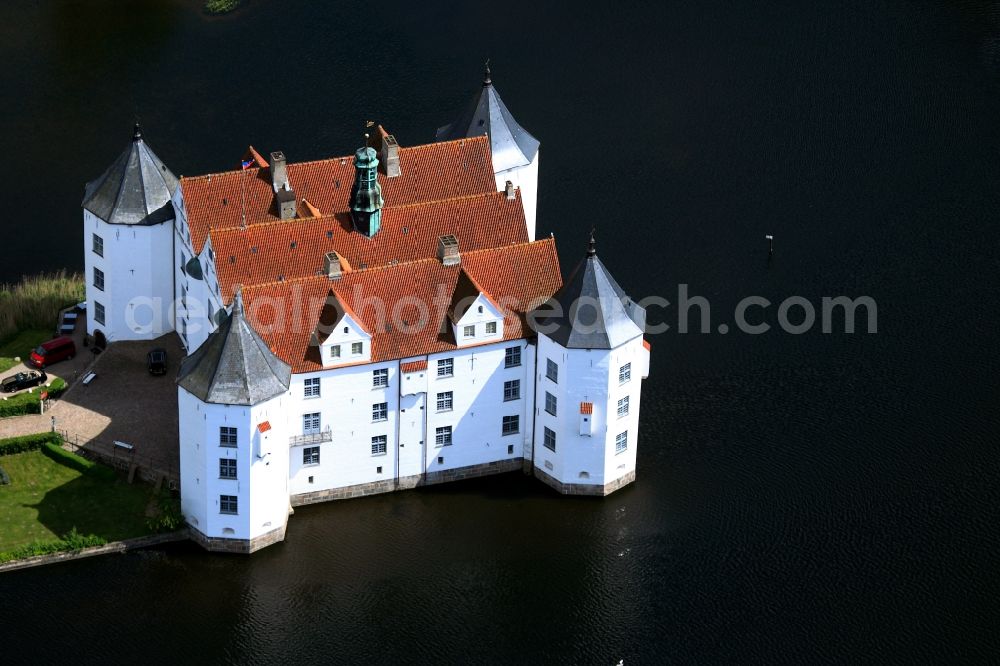 Aerial photograph Glücksburg - Renaissance castle Glücksburg in Schleswig-Holstein