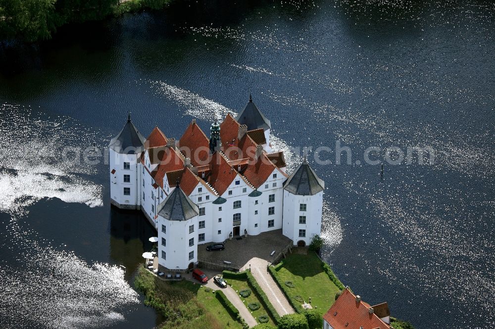 Glücksburg from above - Renaissance castle Glücksburg in Schleswig-Holstein