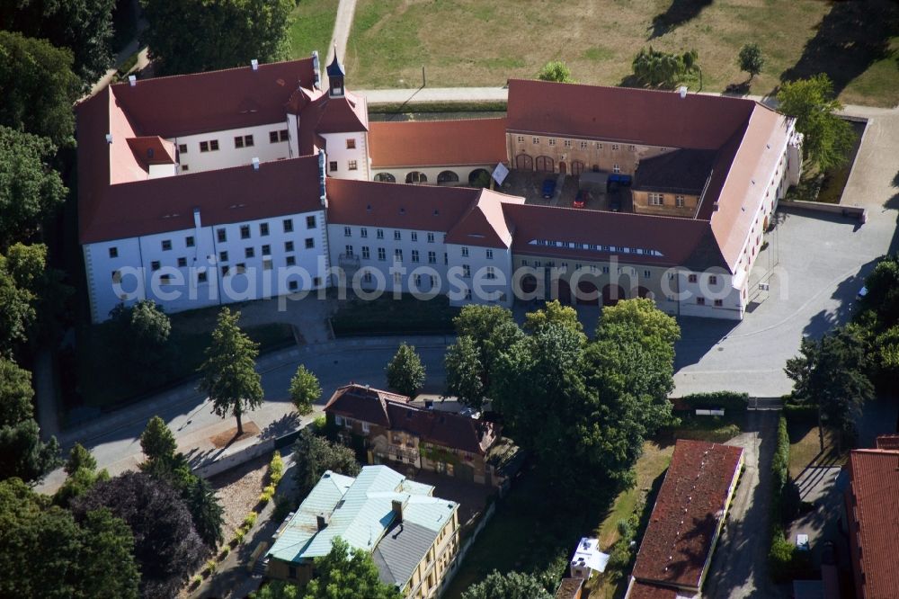 Finsterwalde from above - Renaissance Castle Finsterwalde in Brandenburg